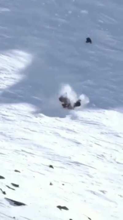 How not to downhill ski.