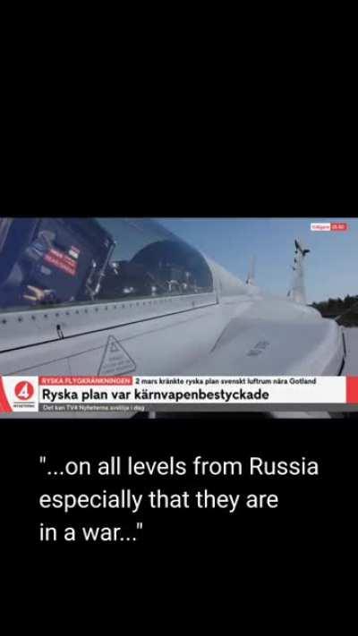 Russian fighter jets entered Swedish air space with nukes!