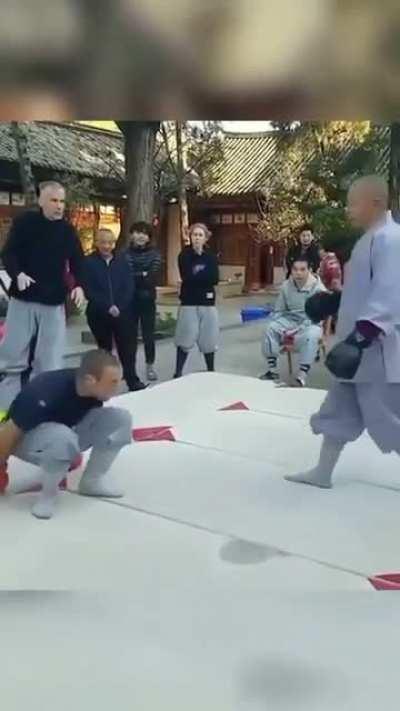 to fight a monk