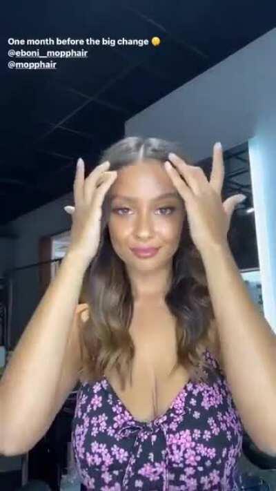 Came for the chest, stayed for the hair 😂