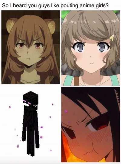 Pouting anime girls are pretty cute