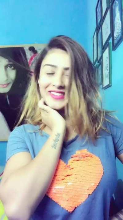 She always touches her t*ts intentionally💦