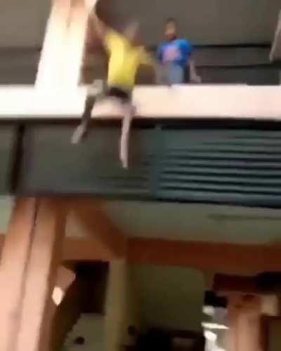 Crucifying another kid!