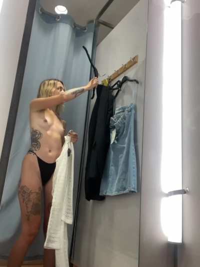 Would you come into the fitting room and fuck me?