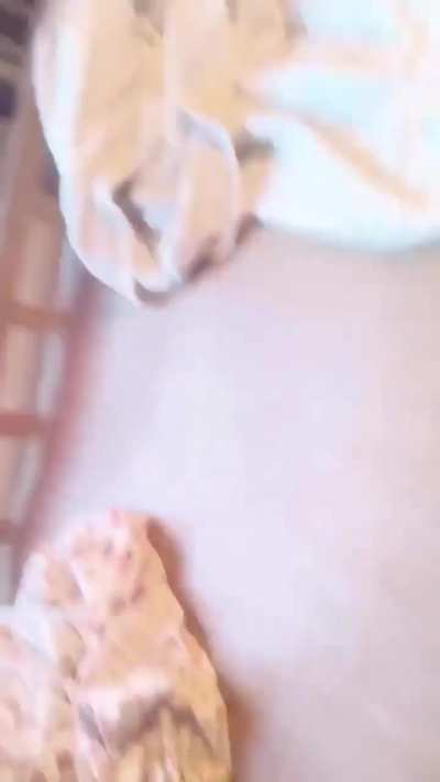 Guy plugs something into a outlet that’s severely damaged.