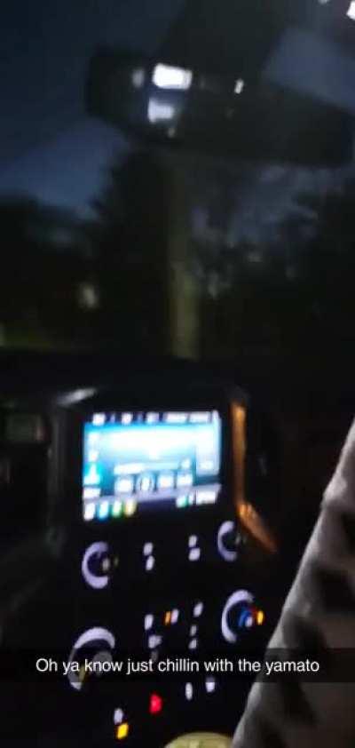 Oh ya know...just chillin with the yamato on my home from work