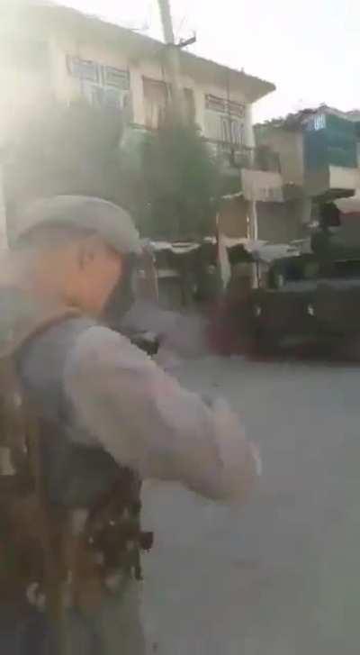 BREAKING: Total collapse of the Afghan army in several provinces. Afghan soldiers are surrendering in large numbers to the Taliban and handing over weapons, vehicles and territory.