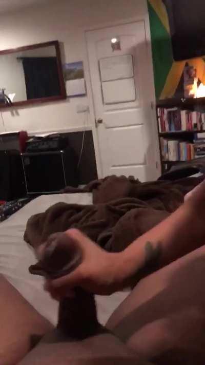 my gf milking my bbc