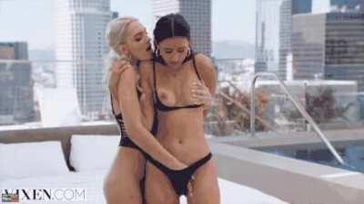 She’s coming on to you pretty strong.