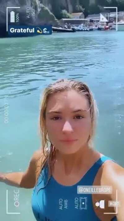 In the water