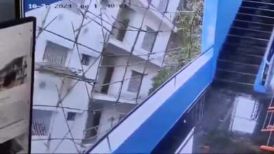 Building falls over in Bengaluru, India. 22nd October 2024