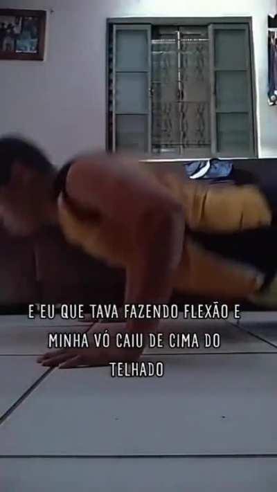 Vóvozinha foi de arrasta pra cima