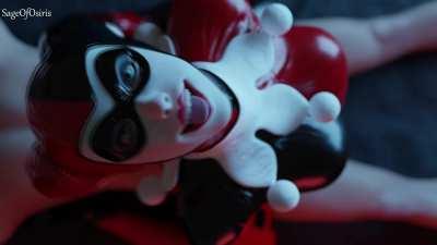 Harley Quinn enjoying herself (SageOfOsiris, Evilaudio)