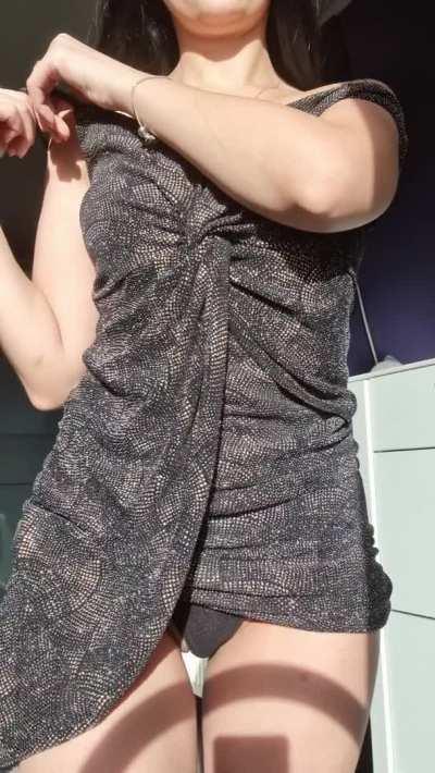 This dress looks good on me but better in your floor