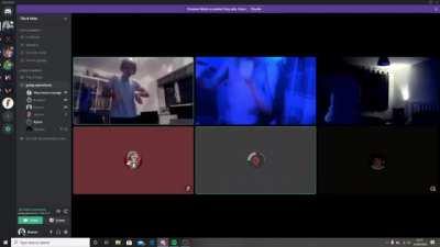 Wide Putins' troops dancing