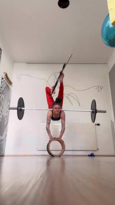 Well, she can do something you can't do. And this even harder than the harder that it looks.