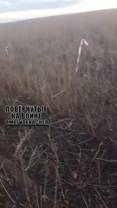 RU POV: Ukrainian Forces' YPR-765 drove over an Ukrainian mine. Location is Ukrainian controlled Zaphorizhzhia region