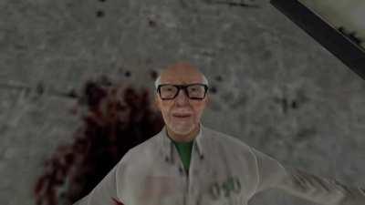 The final scene, poorly recreated in Garry's Mod