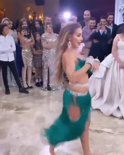 The brides face says it all