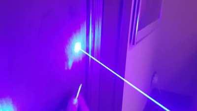 I made the laser baby with real high power blue laser diodes