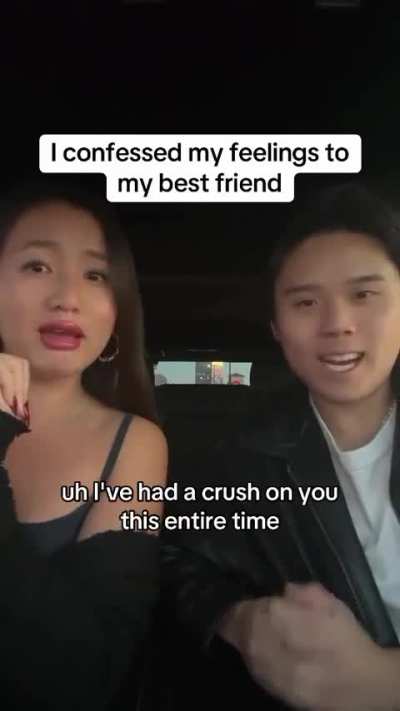 Perfectly cut confession to his crush