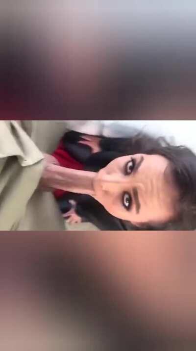 Kelsie Monroe Blowing Keiran Lee Behind the scene - Catsuit Booty Bang