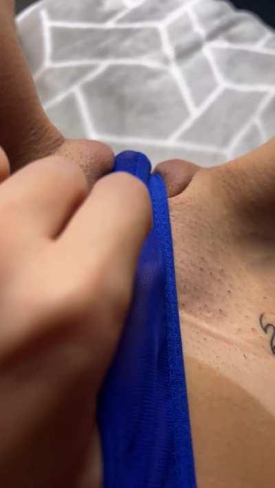 My pussy so hungry its eating my thongs lol