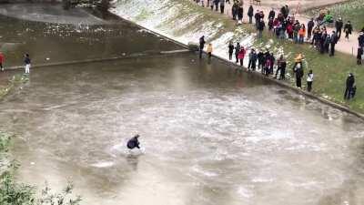 Paris, parc des Buttes Chaumont, 14 feb