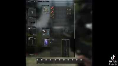 Found this cursed weapon on Tiktok @rob_ttv . Don’t know the origin of the video probably from himself.