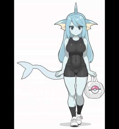 Vaporeon Training for the Olympics (Gif by me)