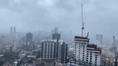 Raining in Mumbai, awaiting for cyclone Tauktae