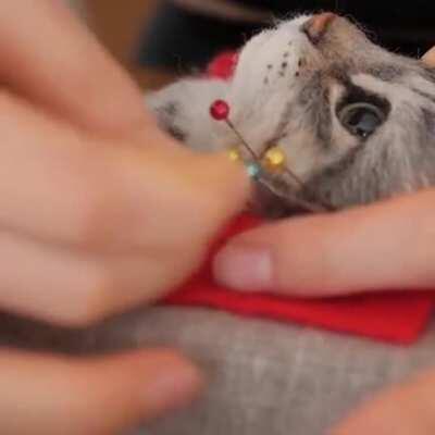 Thanks, I hate hyper realistic cat head out of felted wool