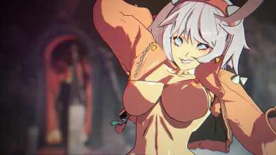 Elphelt riding Nagoriyuki (Wallimog)