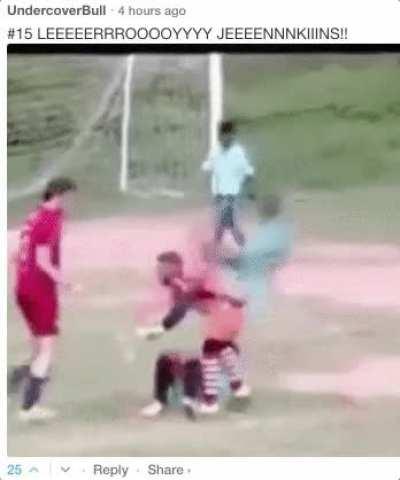 When someone is trying to finish your teammate...