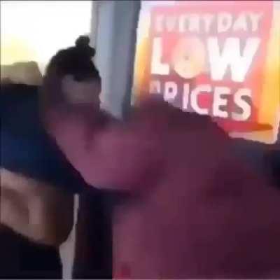 Fat b*tches fighting over food