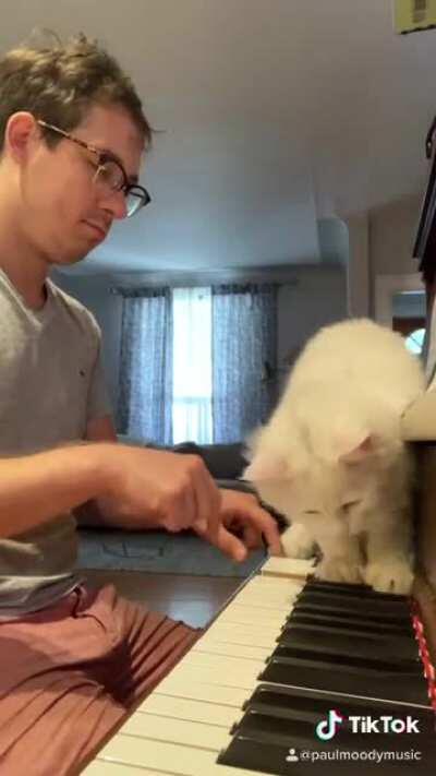 Piano duet with a less than collaborative partner