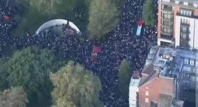 Hundreds of thousands of people came out for the Palestine March, calling for peace and a ceasefire.