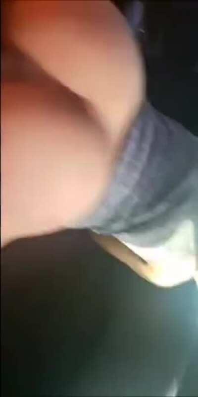 Fucking huge bbc on parkinglot in car