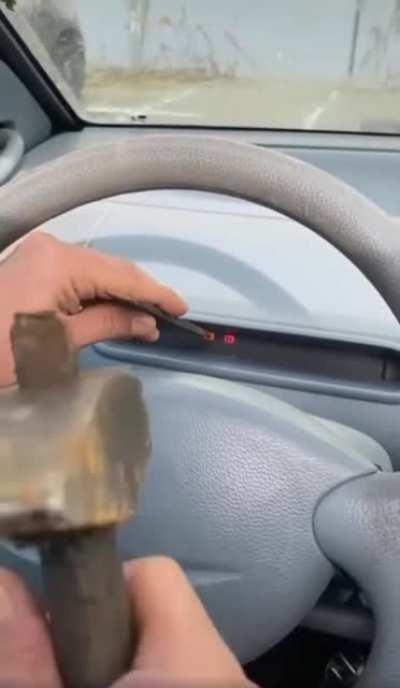 The Clarkson approach to car repair.