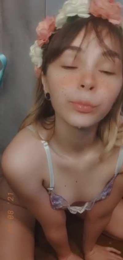 Down on my knees drooling for cock 🥵