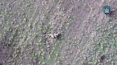 Russian soldier gives Ukrainian drone the middle finger before being hit