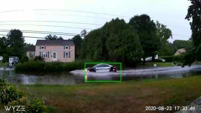 Outdoor Cam catching some street flooding action!