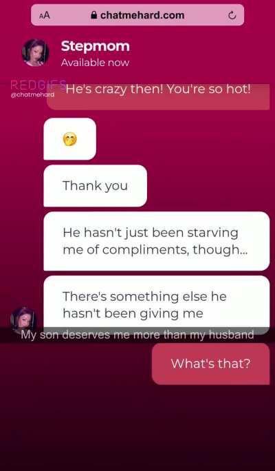 My husband hasn't been fucking me, so I'm gonna need to get what I want from elsewhere