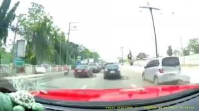 When you get hit by a car in gta