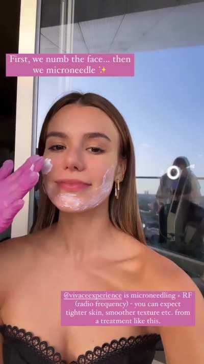 Getting a facial 10/3/2023