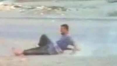 He was just out in the open...