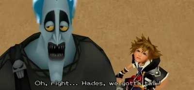 Funny moment with Sora and Hades.