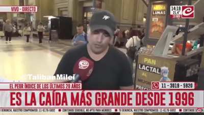 Entrevistaron a un actor de Cronica y empezo a leer el guion que le dieron