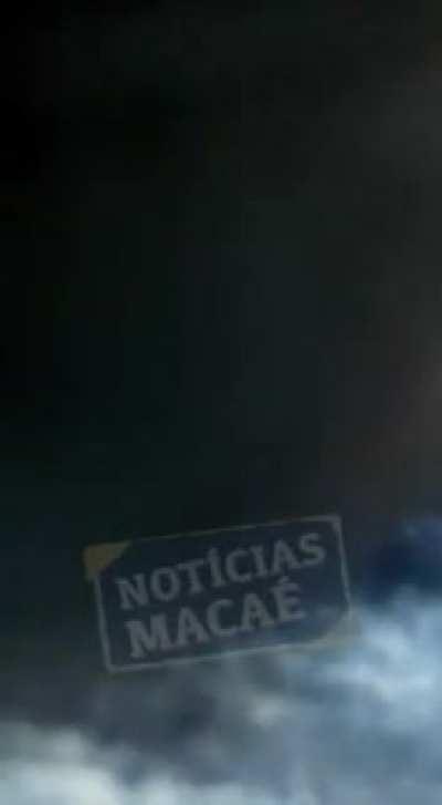 Filming a rainbow while driving