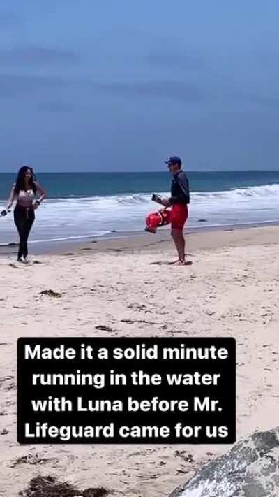 Caught by the lifeguard